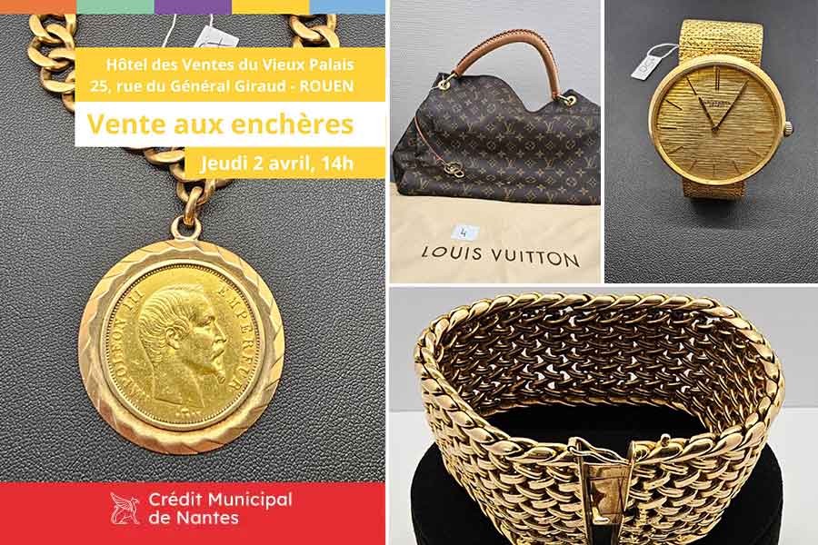 Vente aux enchères à Rouen jeudi 2 avril 2026
