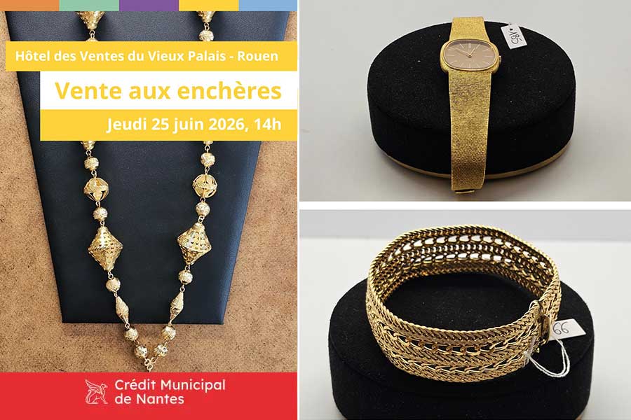 Vente aux enchères Rouen jeudi 25 juin