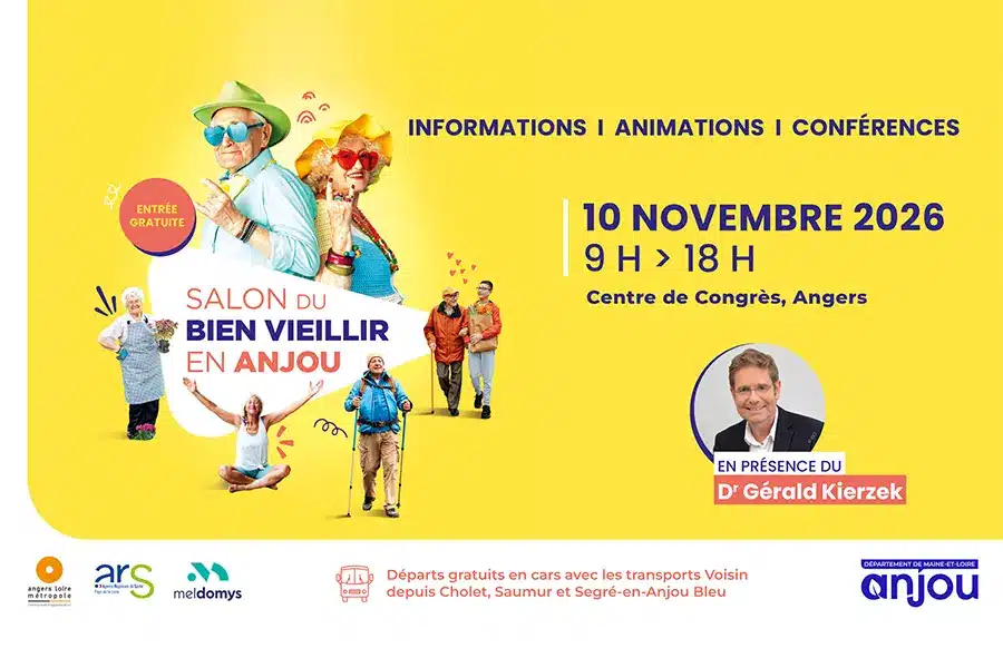 Affiche du salon du Bien Vieillir en Anjou, à Angers, le 10 novembre